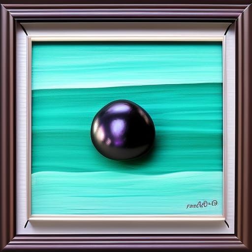 Painted small rocks black pearls pyriate turquoise beach gla...