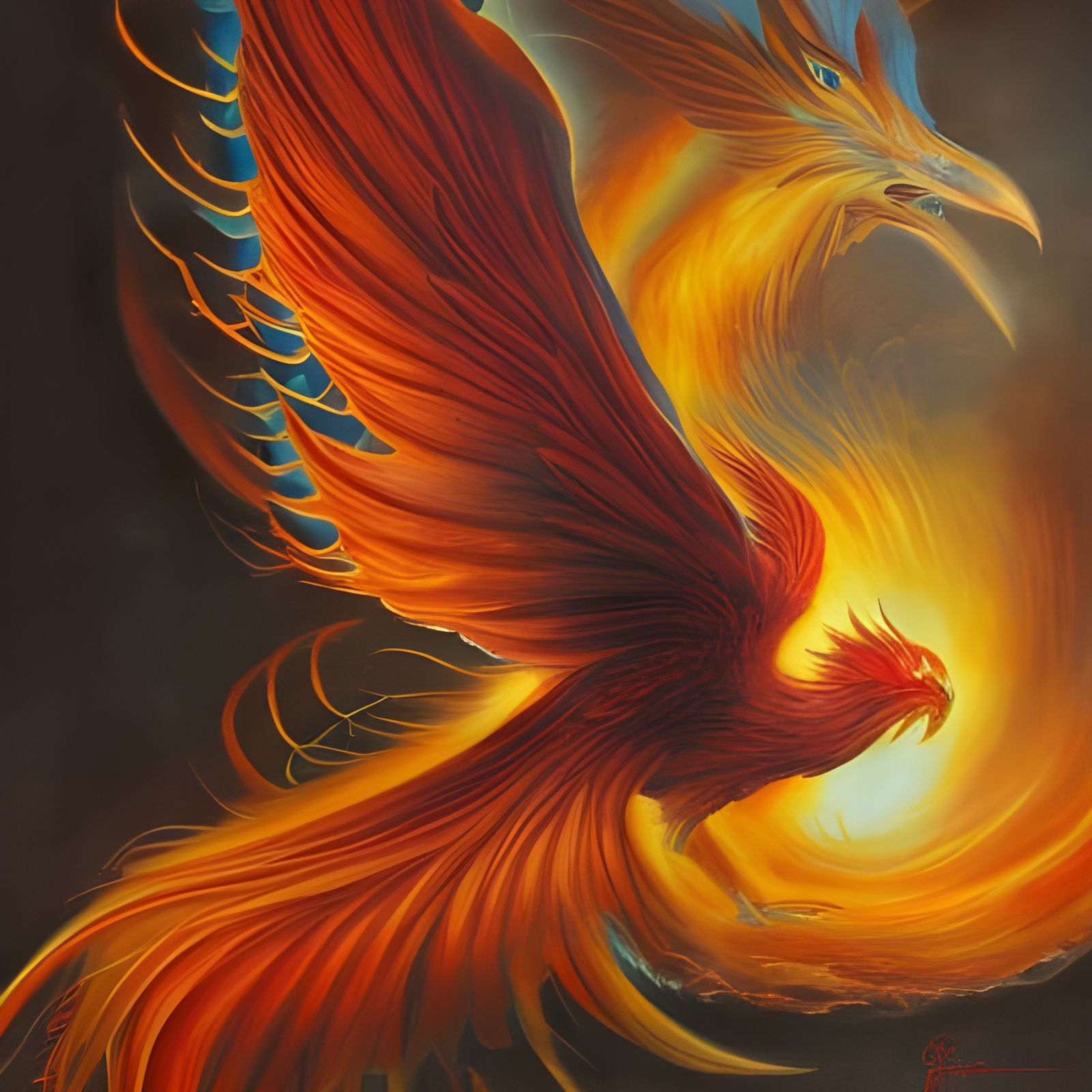 Enveloped by flame