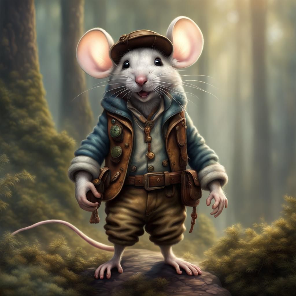 Mouse on a Hike - AI Generated Artwork - NightCafe Creator