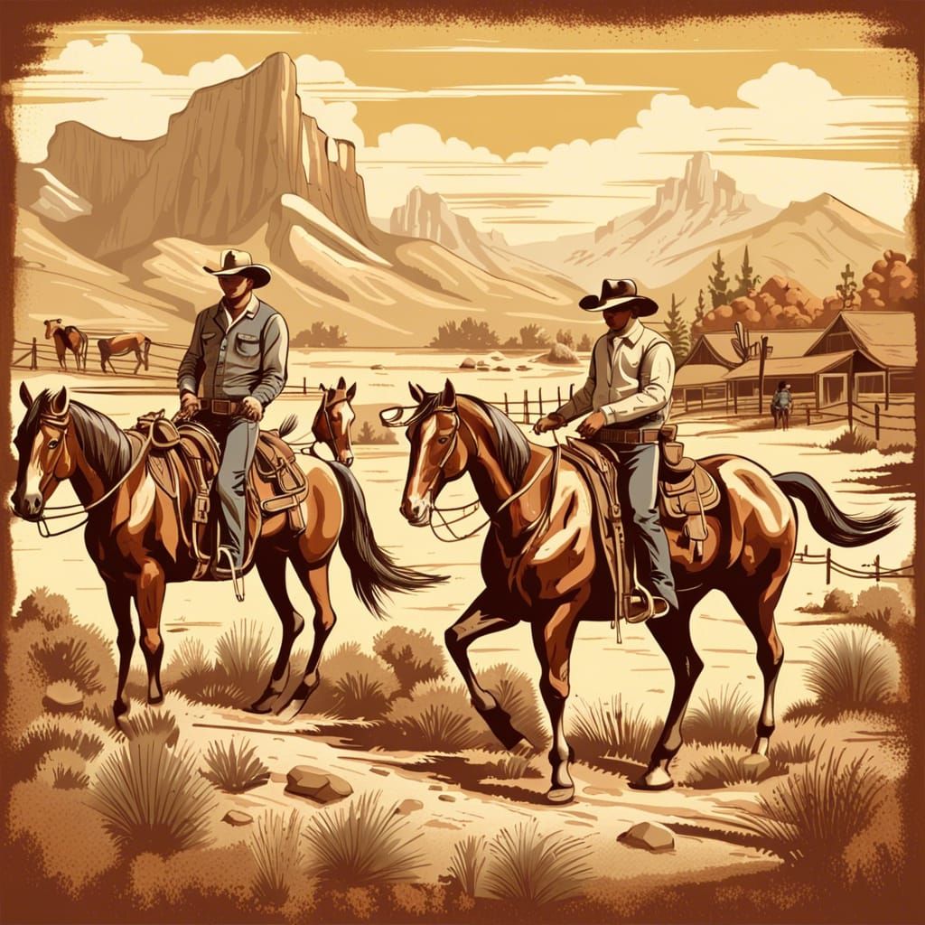 Wild West - Ai Generated Artwork - Nightcafe Creator