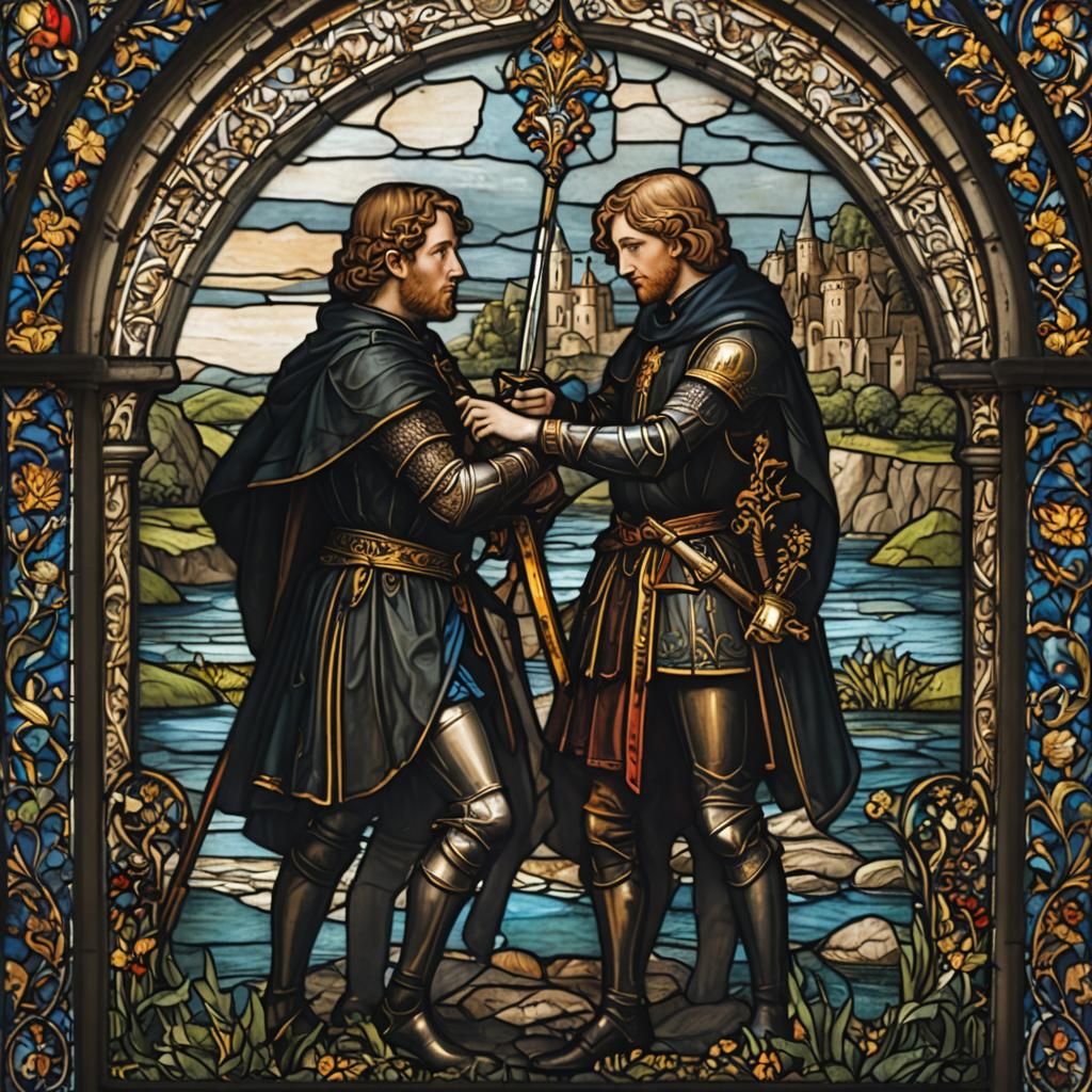 Medieval stained glass