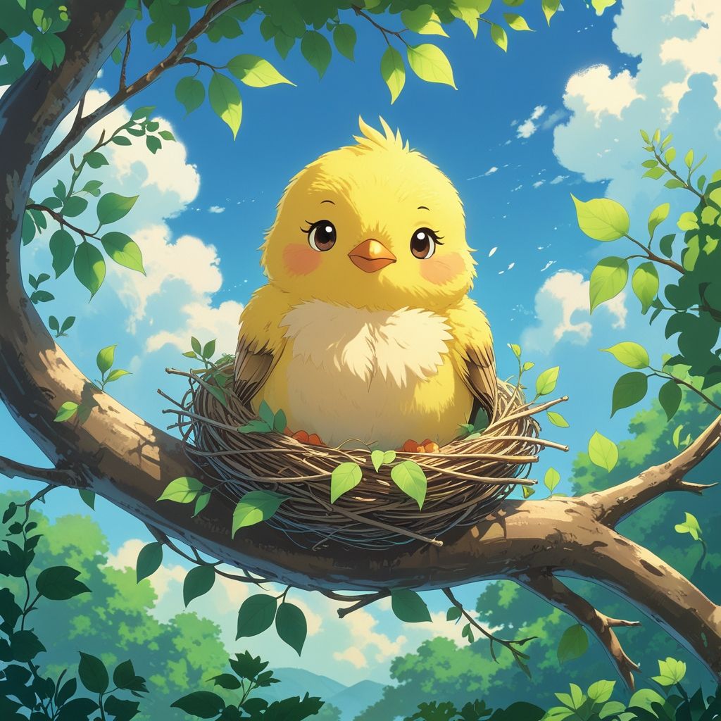 cute anime bird