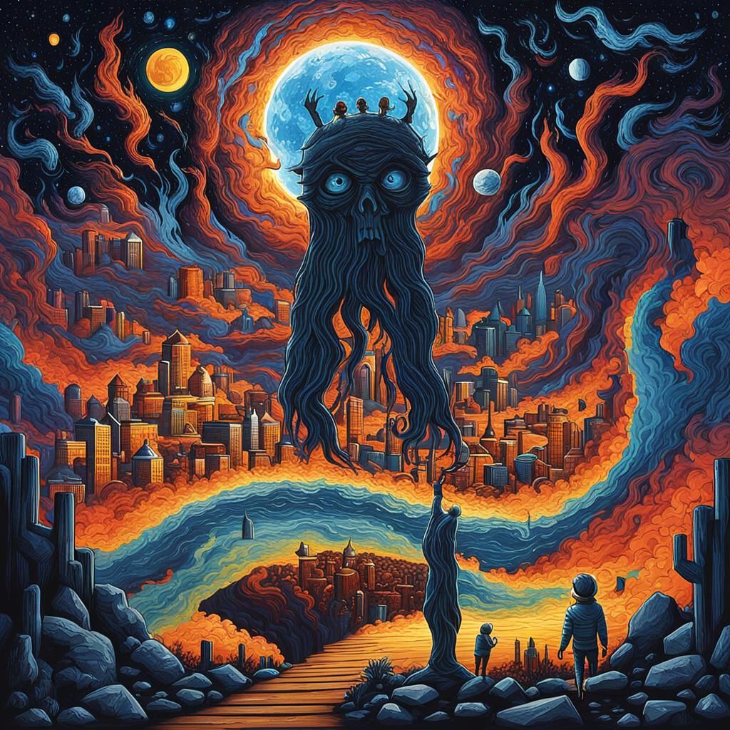 Musician Performing Near a Rare Waterfall