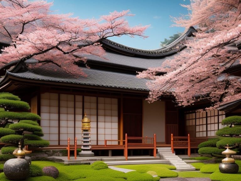 Insanely detailed photograph of a Beautiful Tea Ceremony in Japanese ...