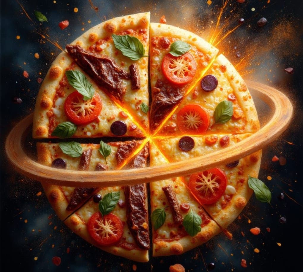 A pizza that's out of this world  by @vixyna