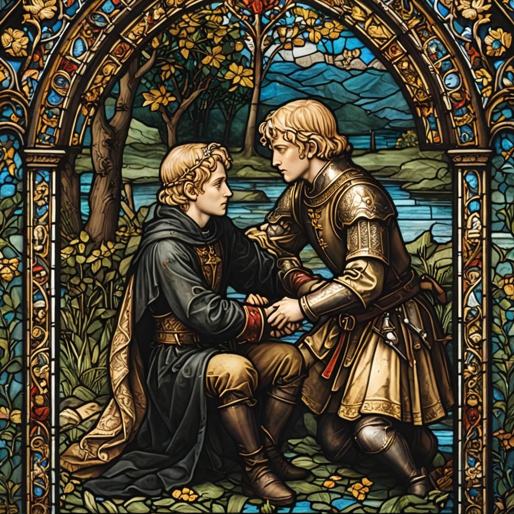 Medieval stained glass