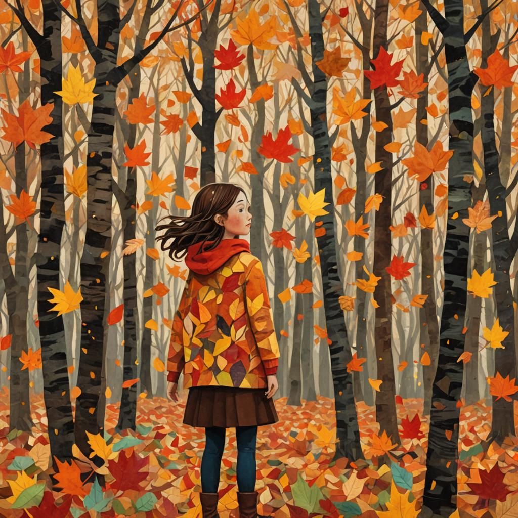 Fall Paper Collage Art