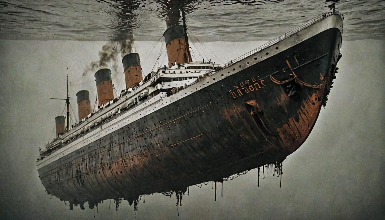 upside down hms titanic