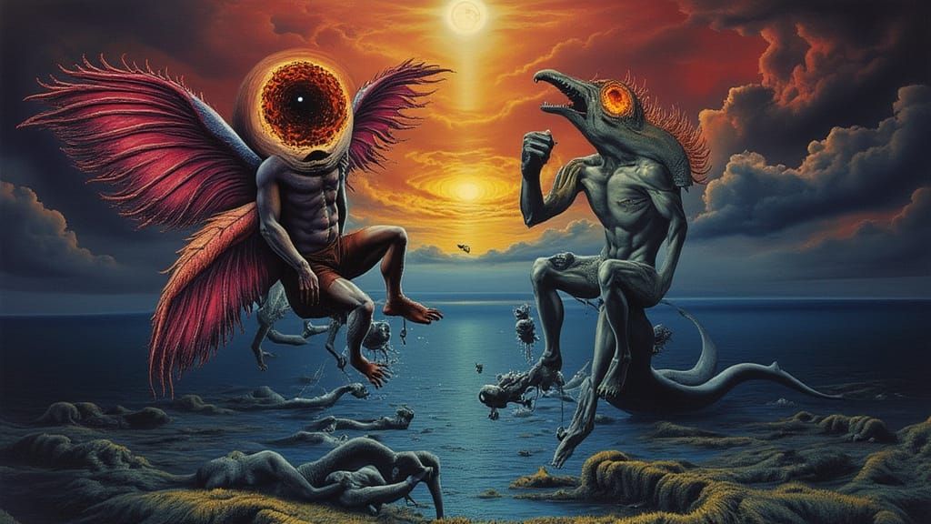 <lora:Origin og Asymmetry:1.0> <lora:Insomnia Flux:1.0> vivid Medium shot of a muscular Man <lora:steveface1:1.5>with extra hyperrealistic e...