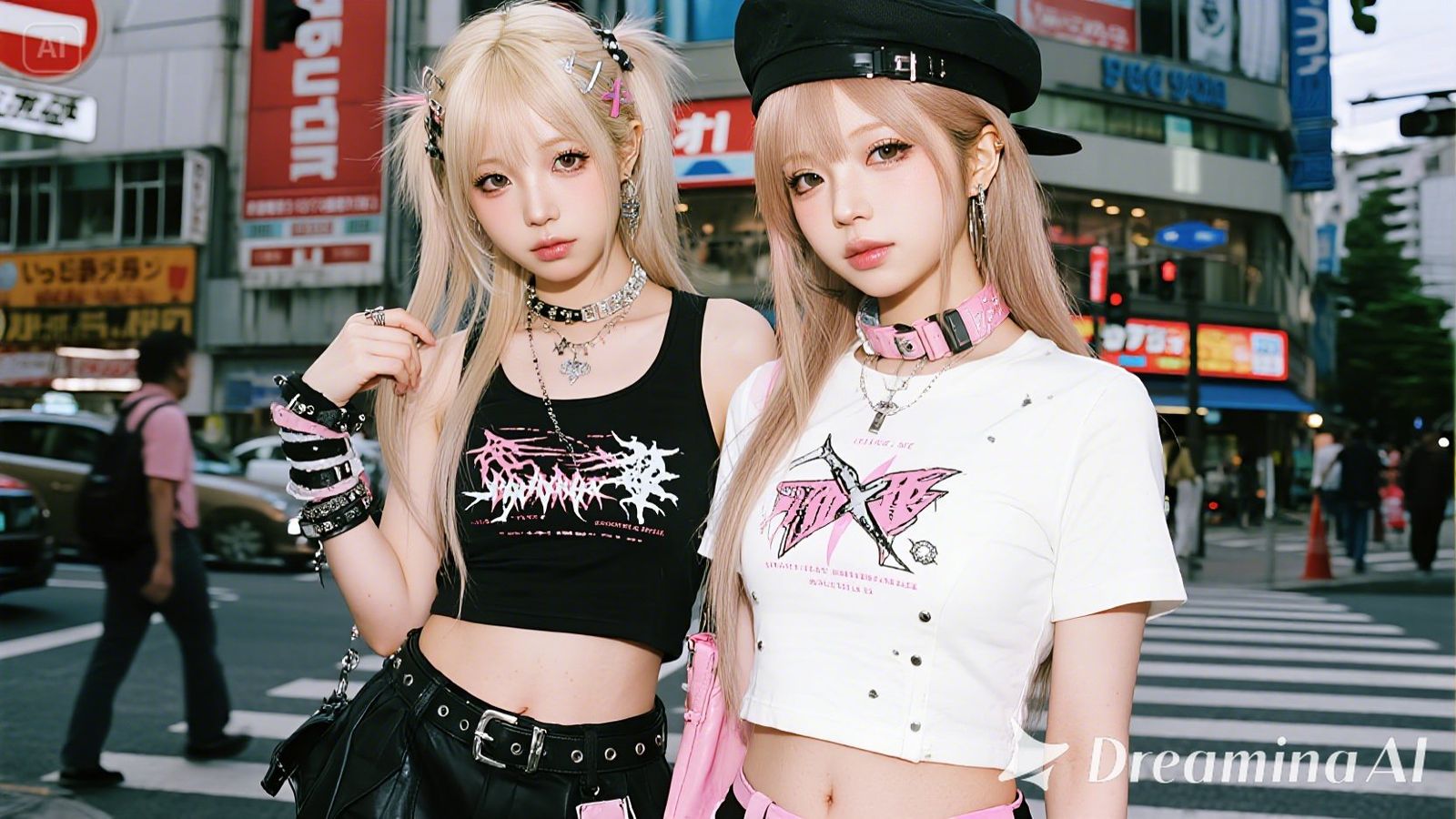 punk gyaru style of okinawa, shibuya and harajuku