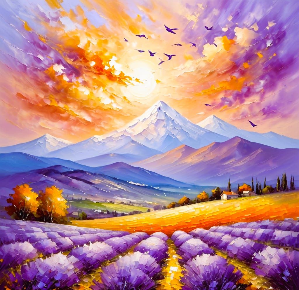 💜 Les Ailes du Soir Effleurent les Champs d’Améthyste 💜