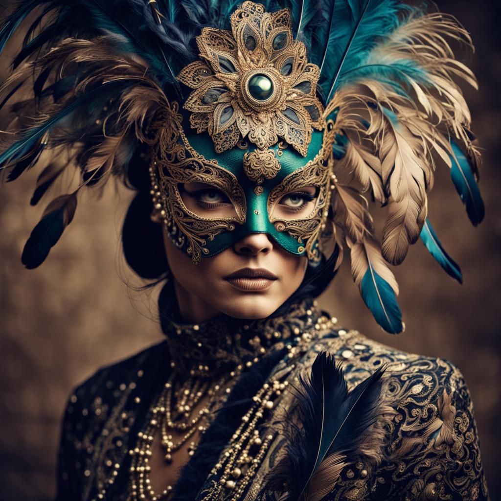 Masked woman