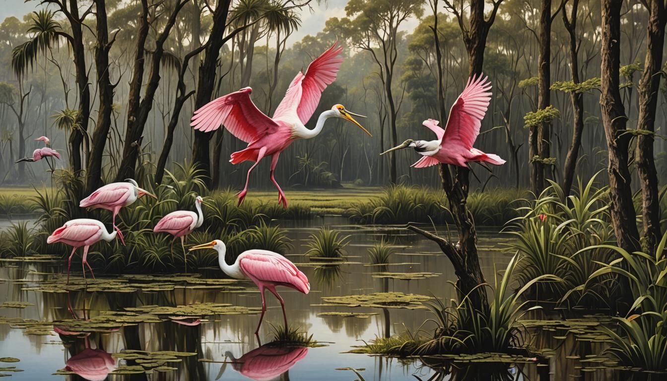 Roseate spoonbill