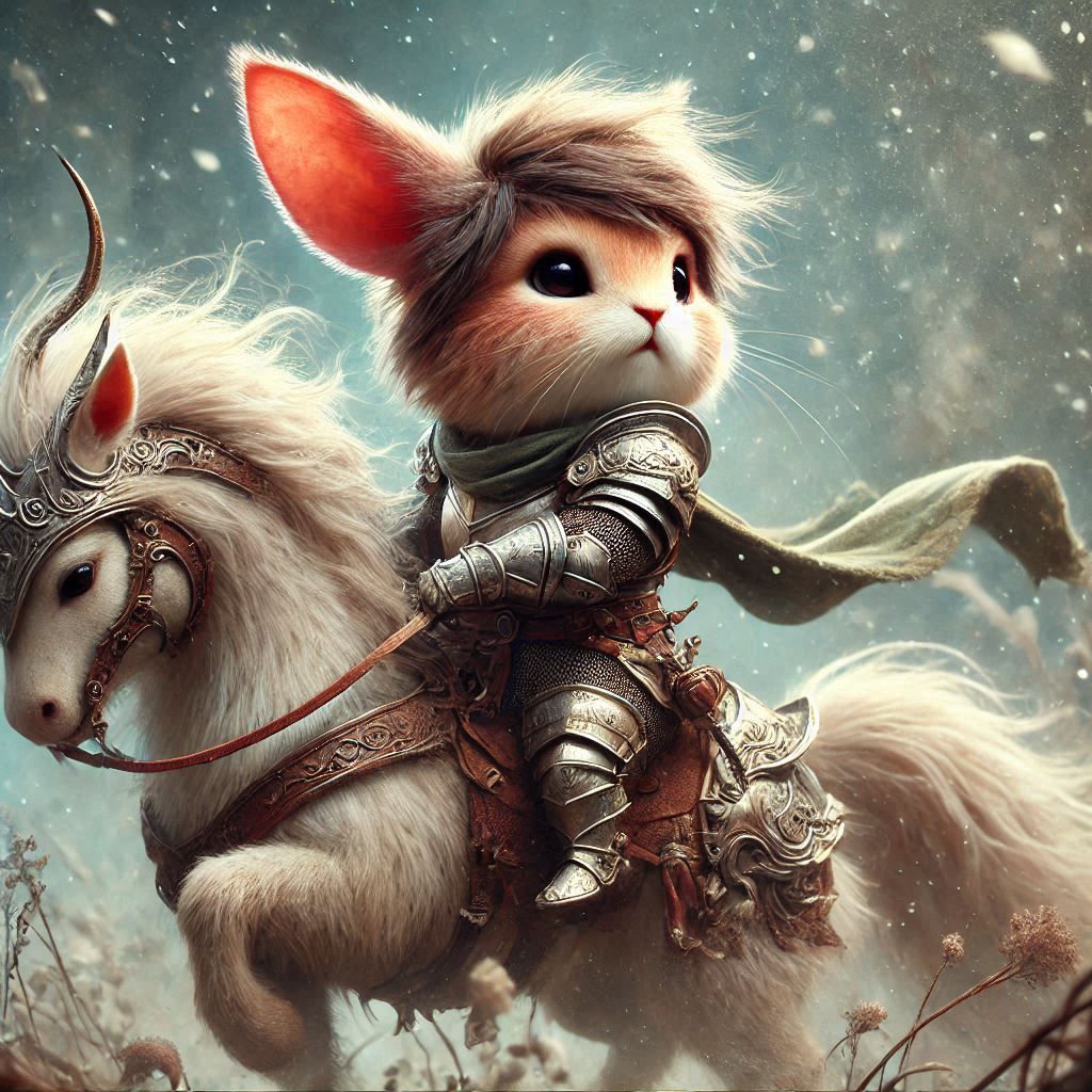 adorable fairy-tale fantasy creature portrait..