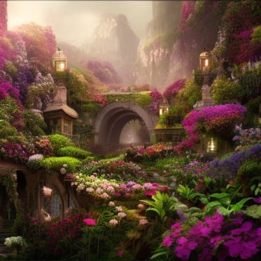 Secret flower garden