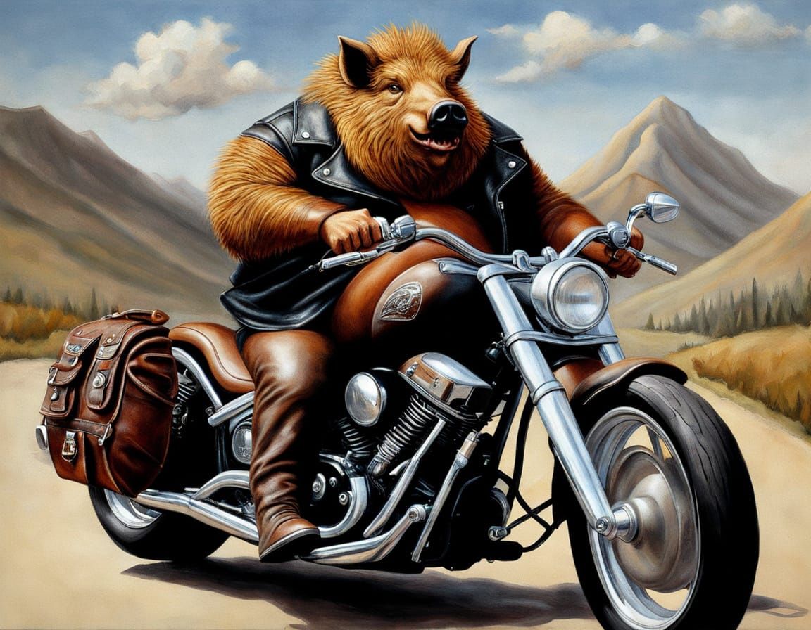 Hog on hog going hogwild ...