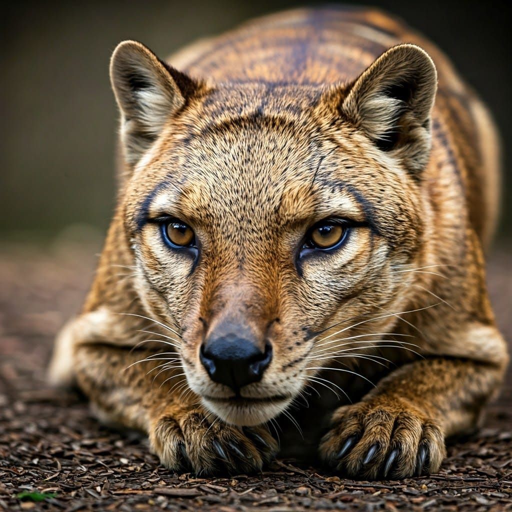 Tasmanian tiger.  by @RumleDesign 