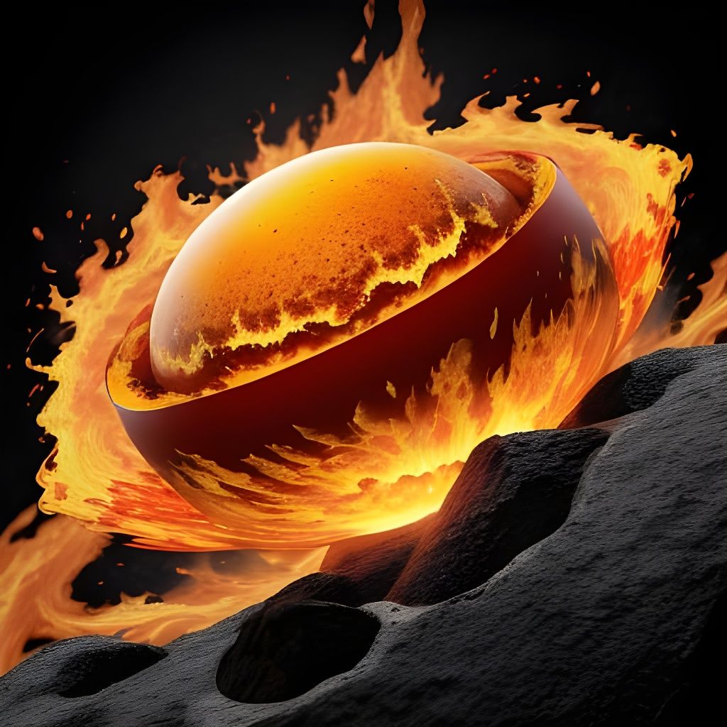 Vibrant Volcanic Goddess Awakens