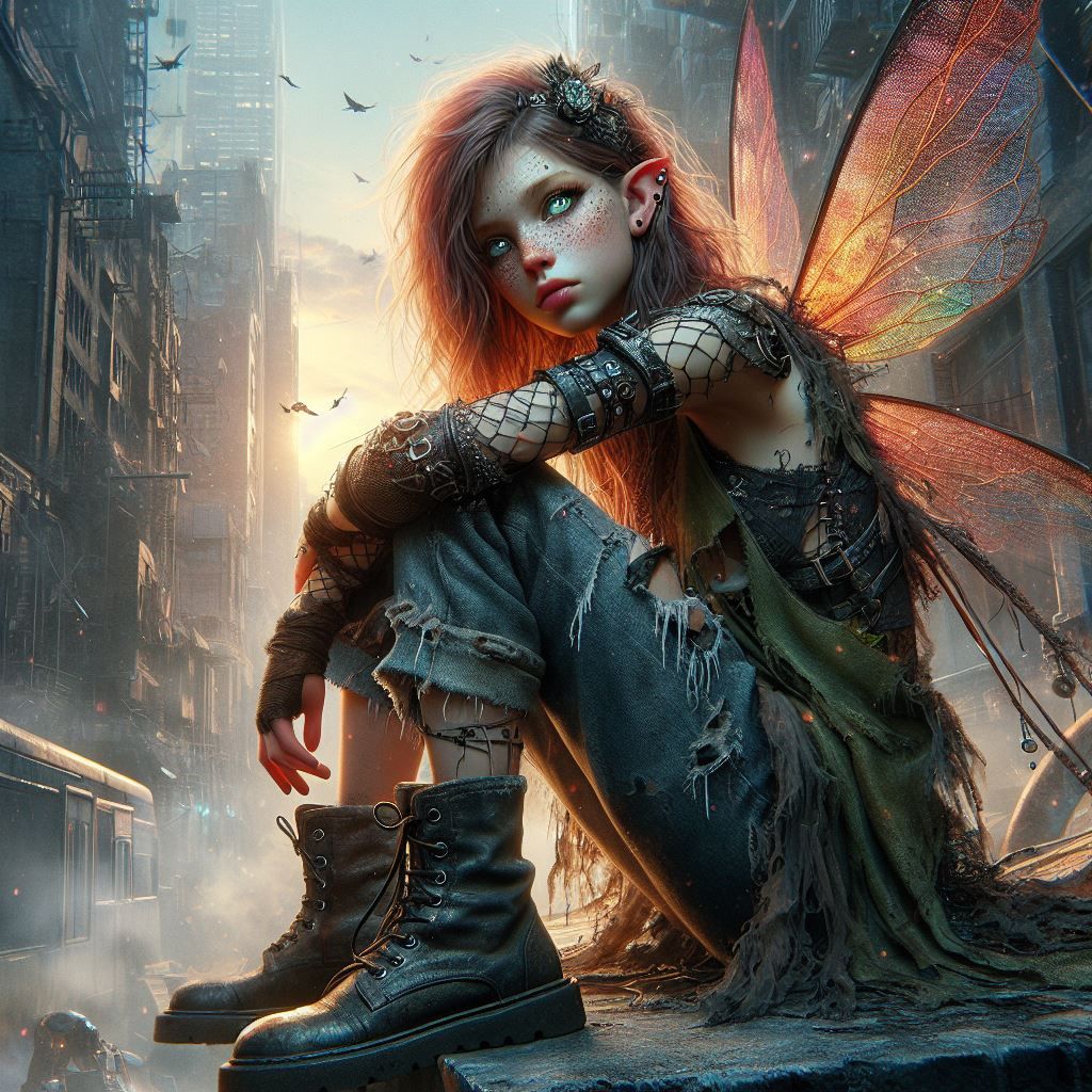 Rubble Rebel: The Post-Apocalyptic Punk Pixie