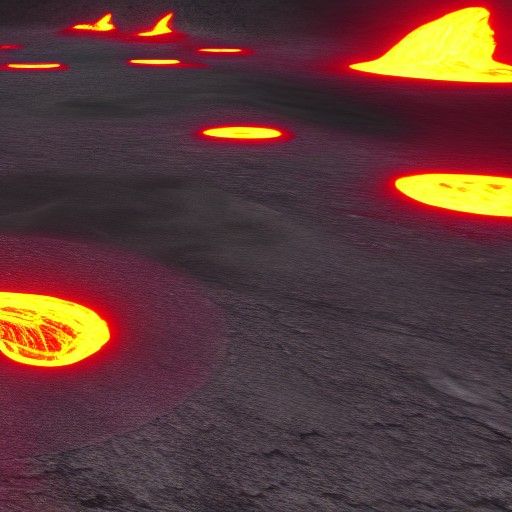 Lava forge at night ScreenSpaceGI AmbientOcclusion hd digita...