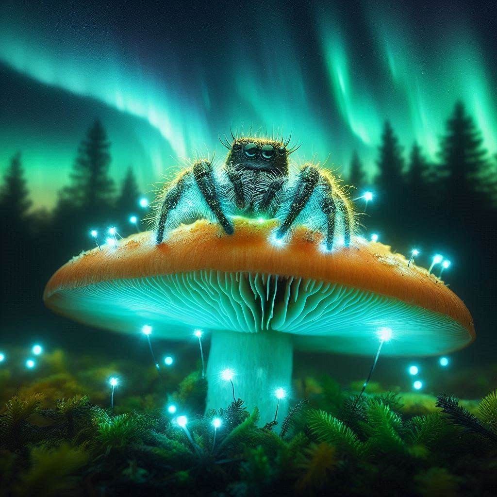 Spider 'shrooms to Mush