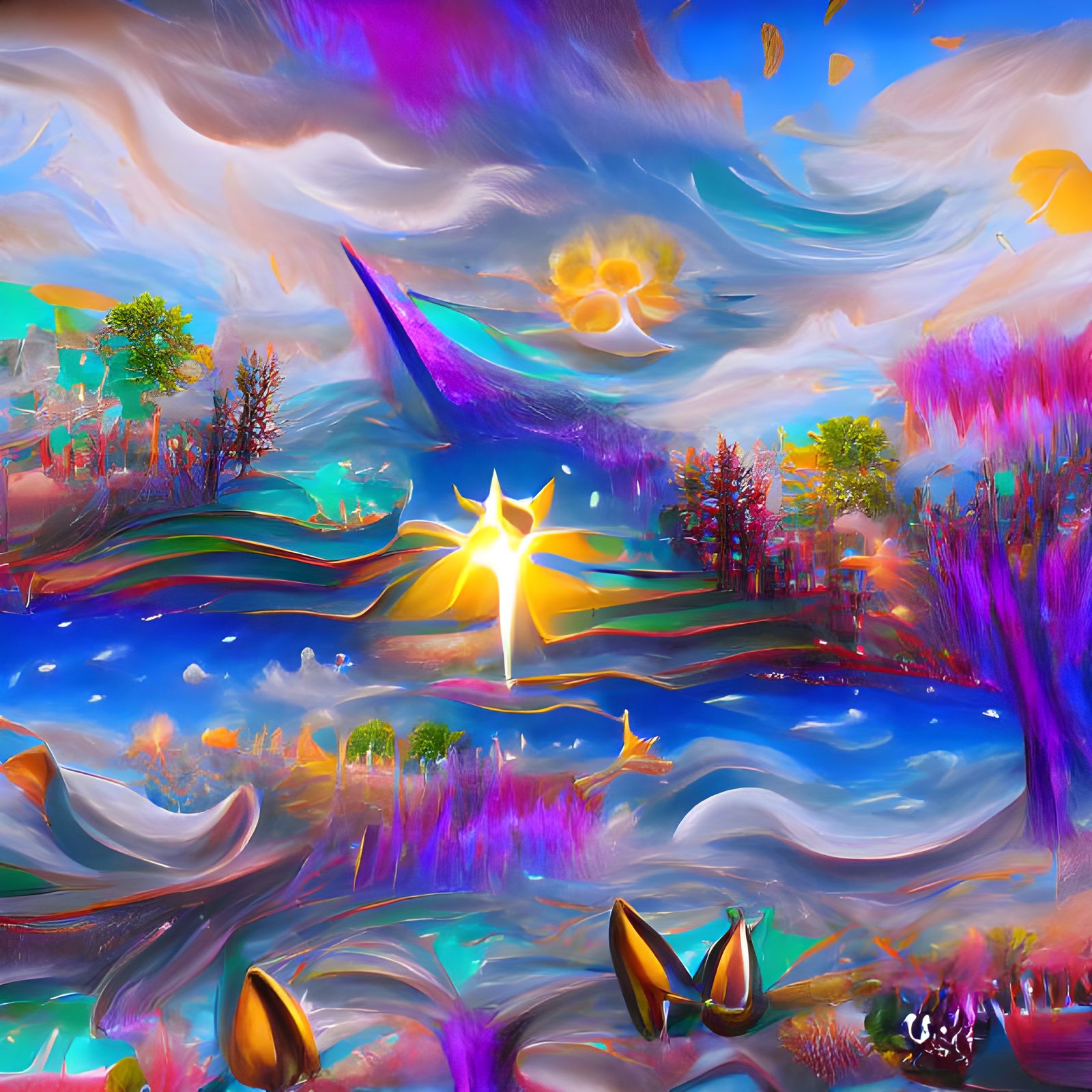 All of the stars in the sky were wailing so loud and hysteri...