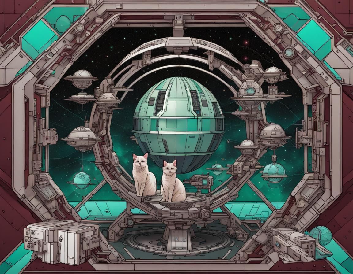 Deathstar with  Cats
