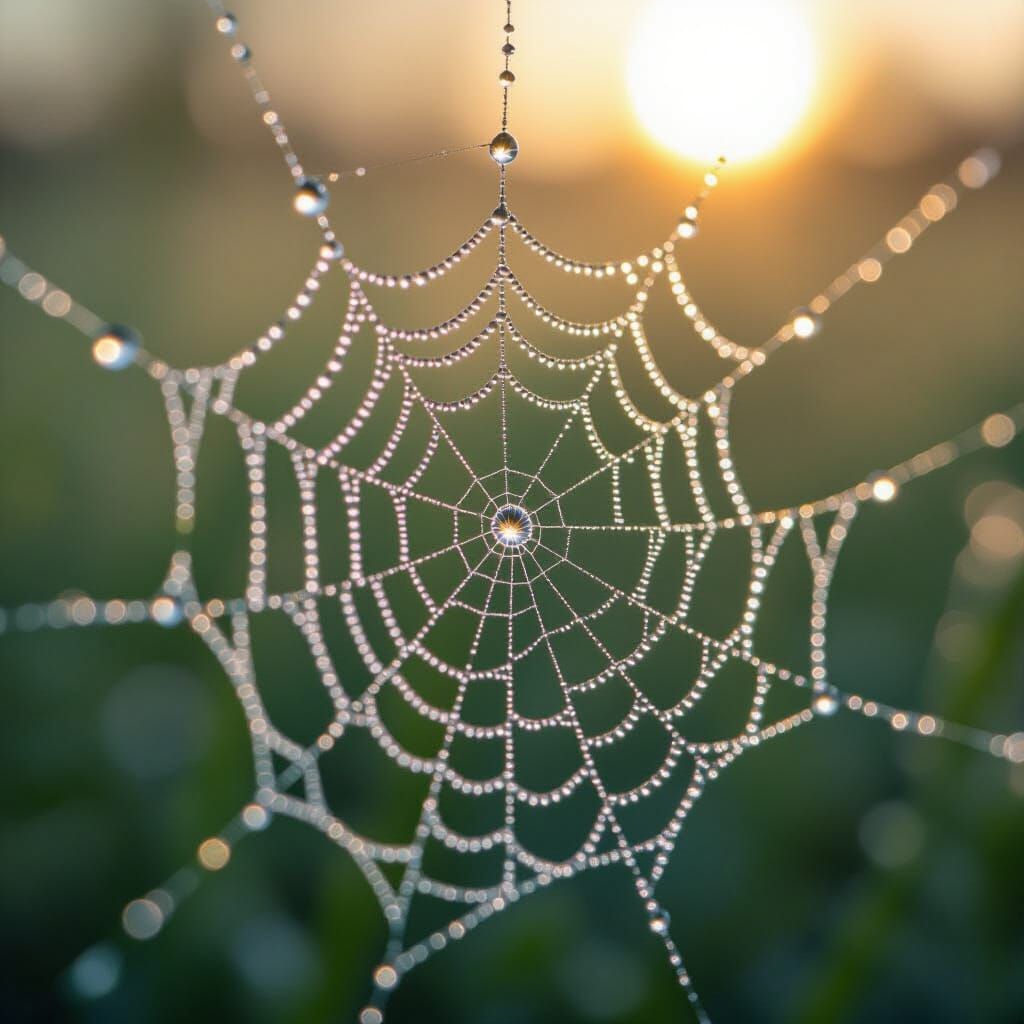 Dewdrop Spider Web