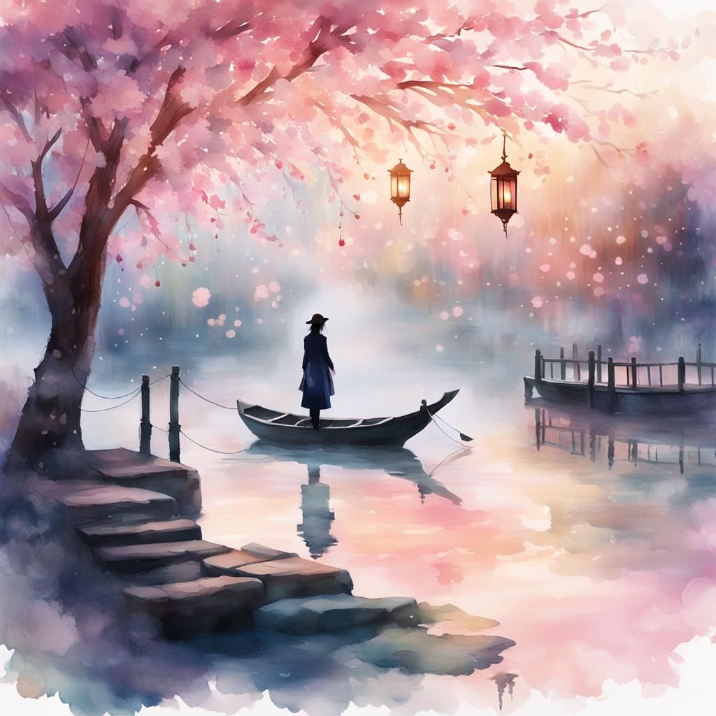 Whimsical Harbor Scene.   by @Sakura Dreams 