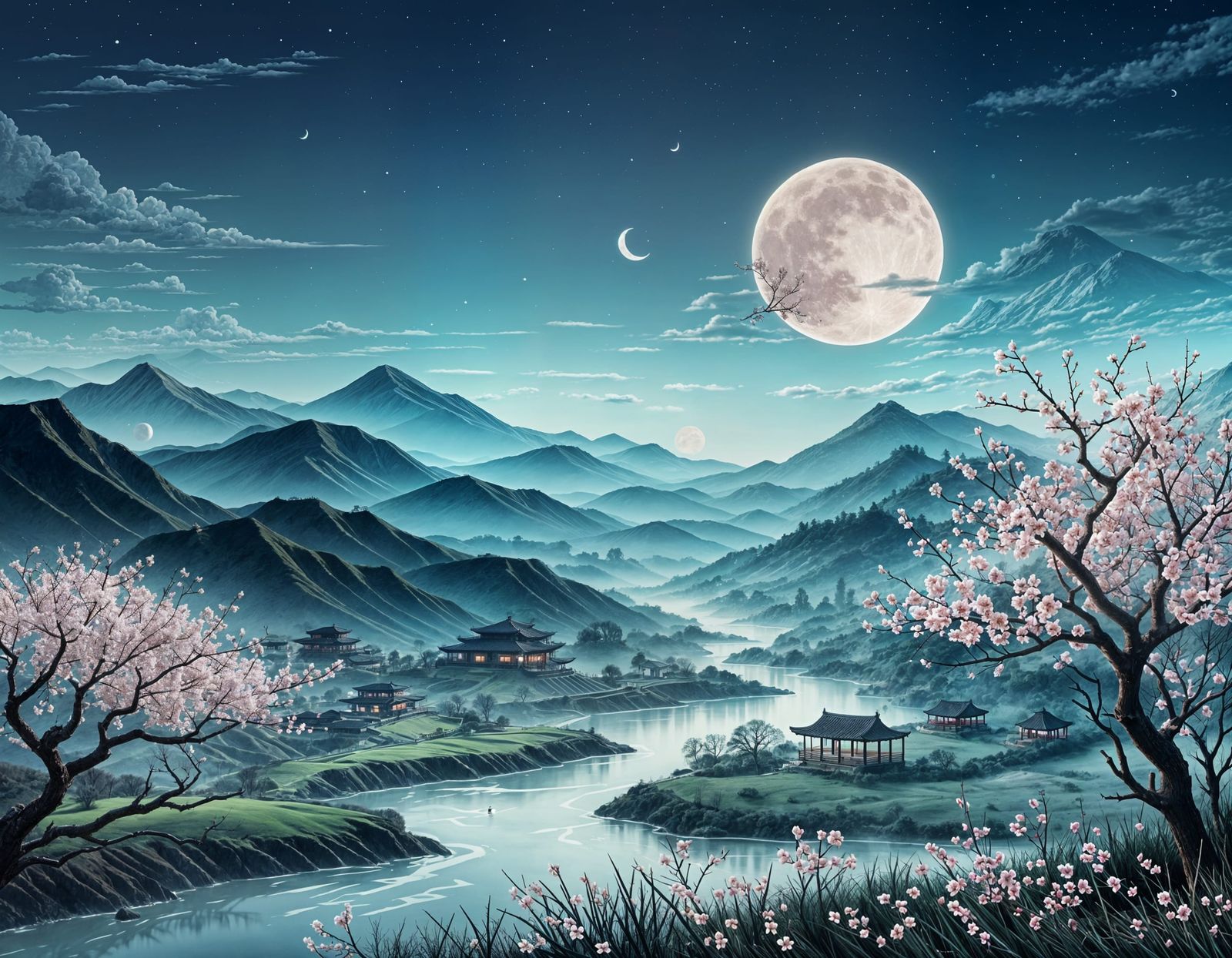 [ The haze of spring ] by Matsuo Bashō   by @Algo Rastins