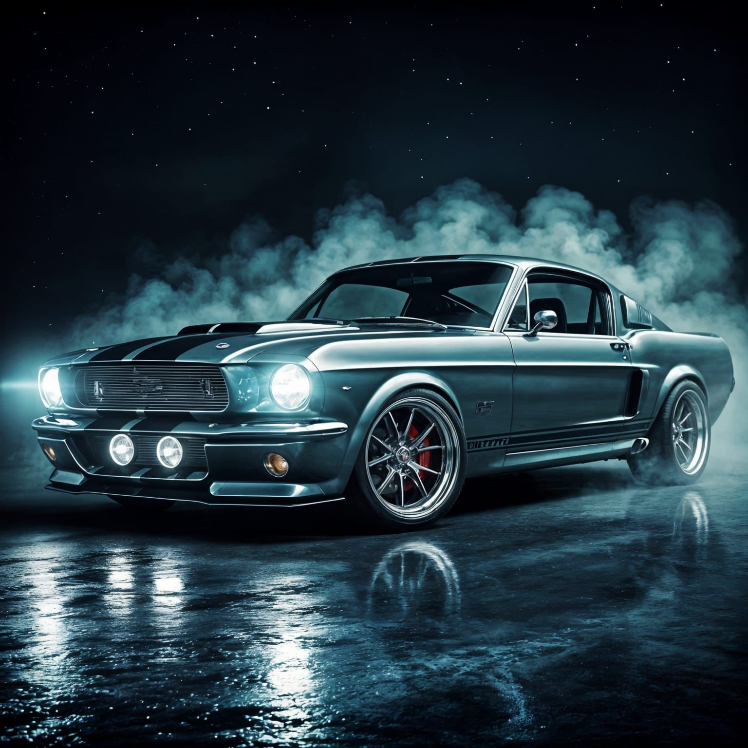 What would a 1967 Ford Mustang Shelby GT500 look like?  by @Sherkhal