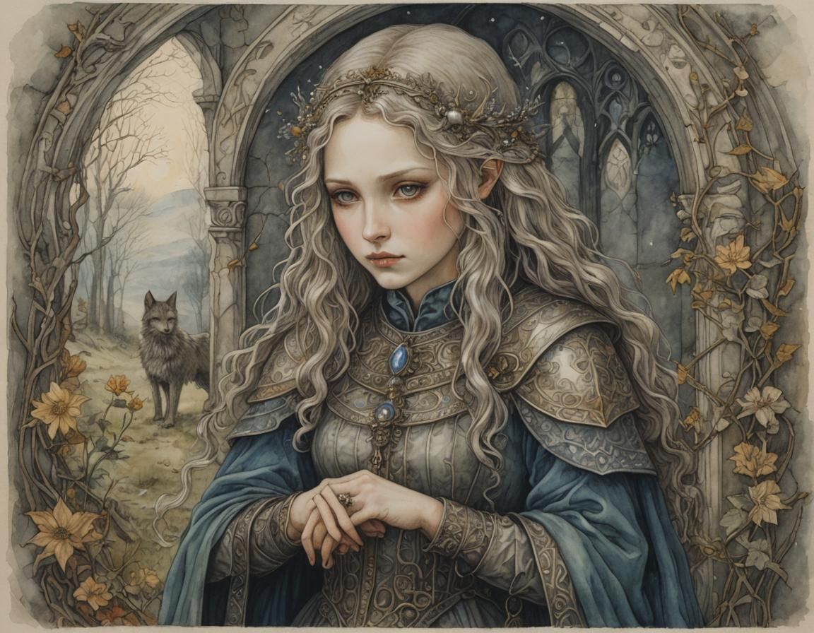 A Friend in Need in the style of Sulamith Wulfing