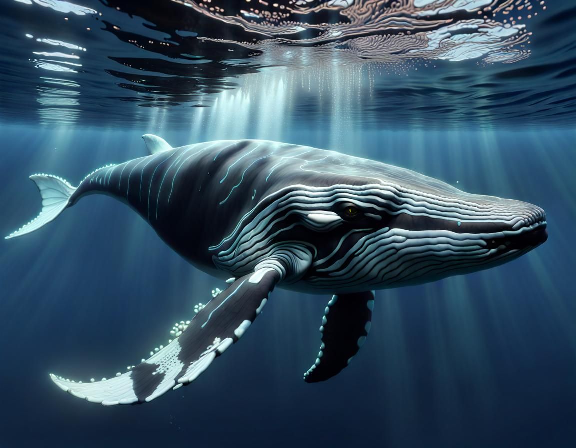 A Humpback Whale - AI Generated Artwork - NightCafe Creator