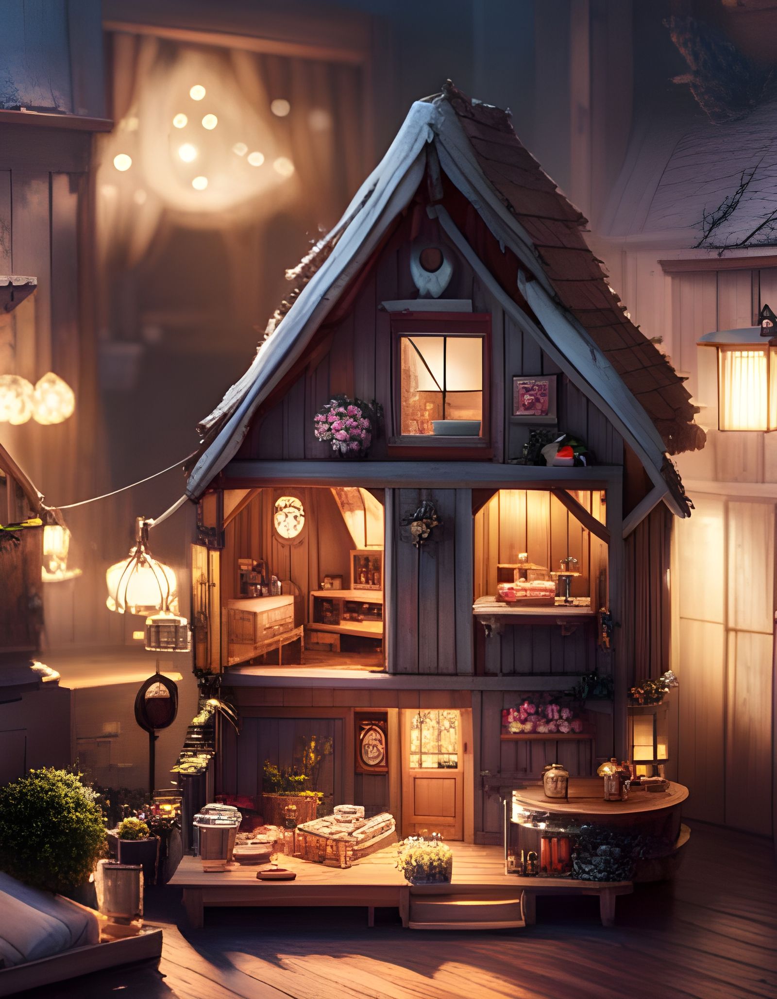 Little dollhouse AI Generated Artwork NightCafe Creator