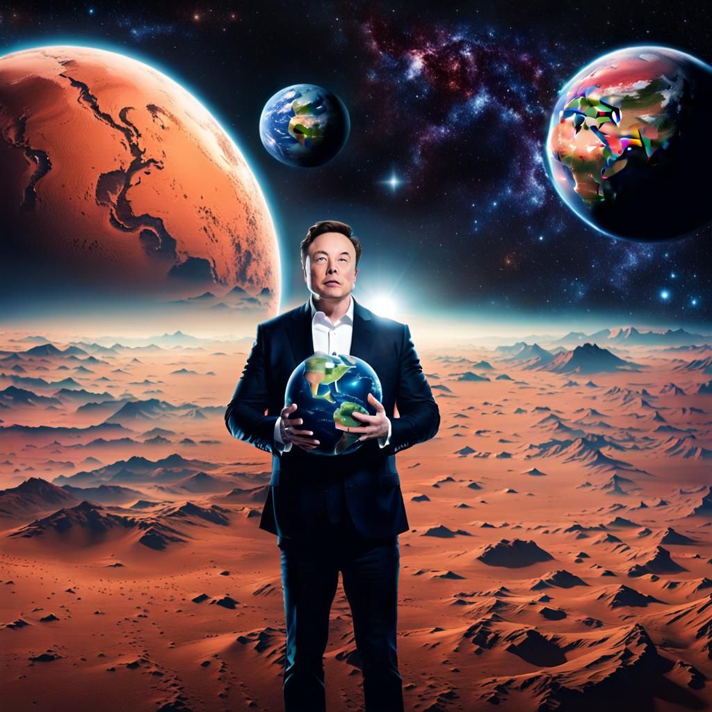 Elon Musk Art 1 Space Reolution