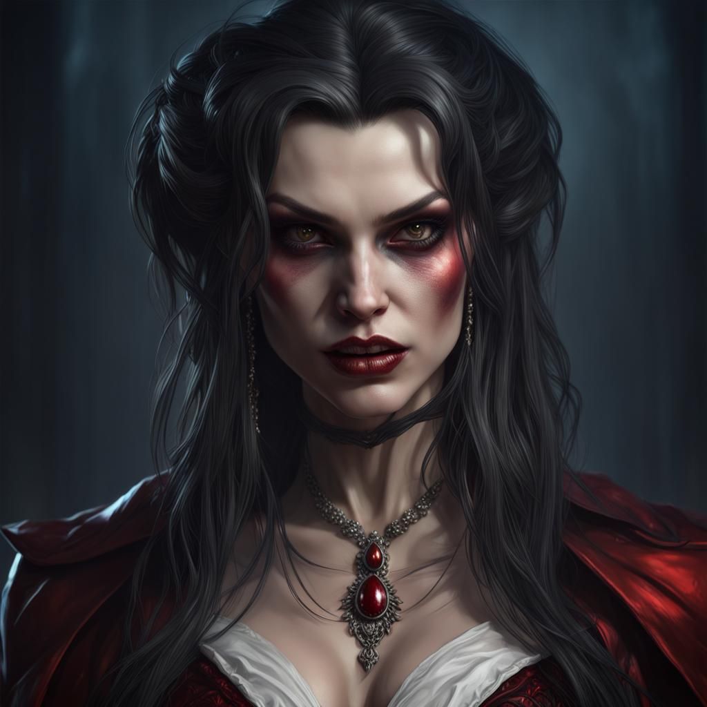 Female Vampire, Dark and Disheveled - AI Generated Artwork - NightCafe ...