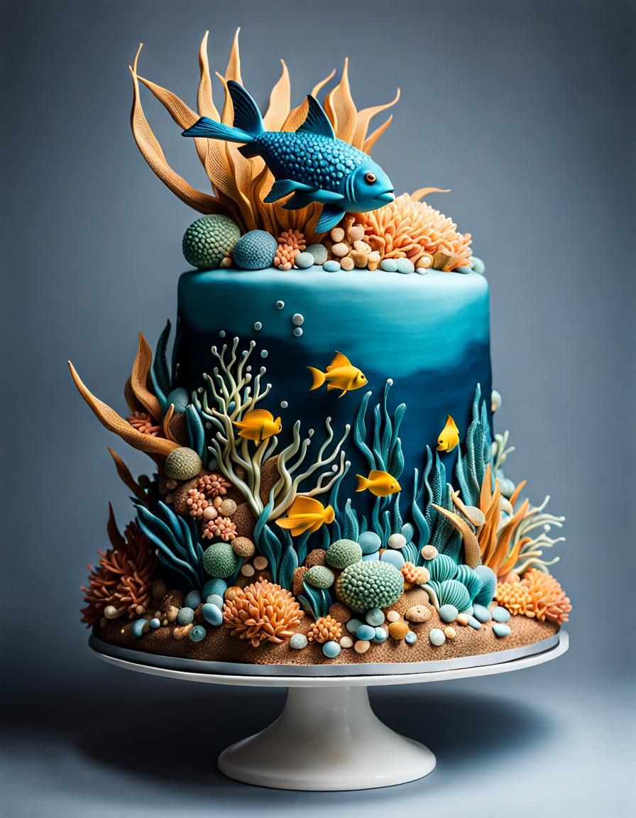 Underwater theme cake for my son... - Cute Cupcake Factory | Facebook