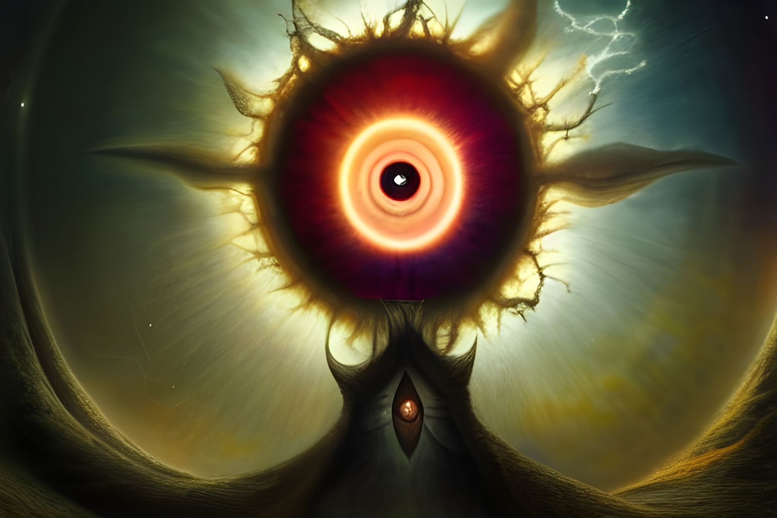 Cosmic Eye of Sauron. (I)