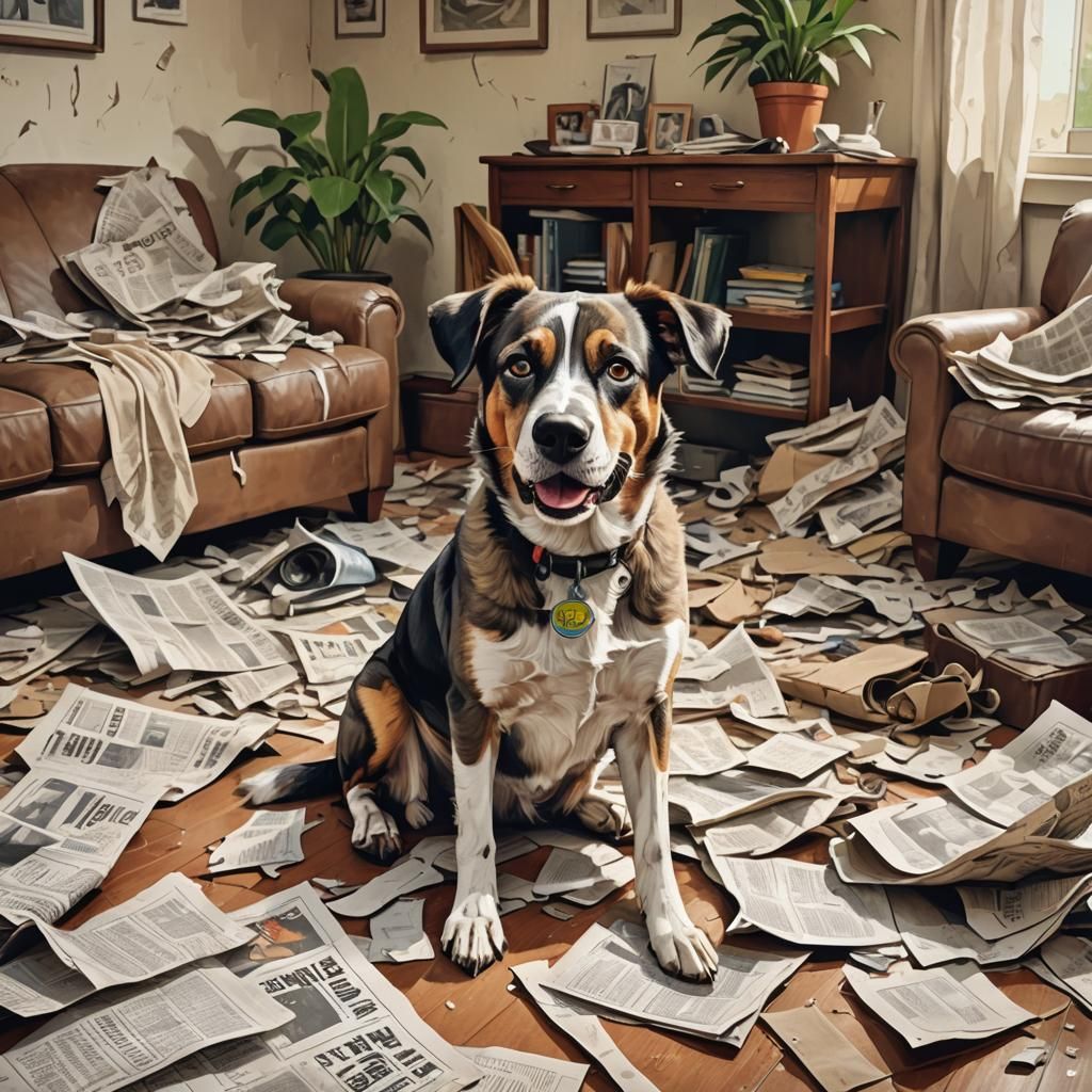 Guilty dog  by @raspfan