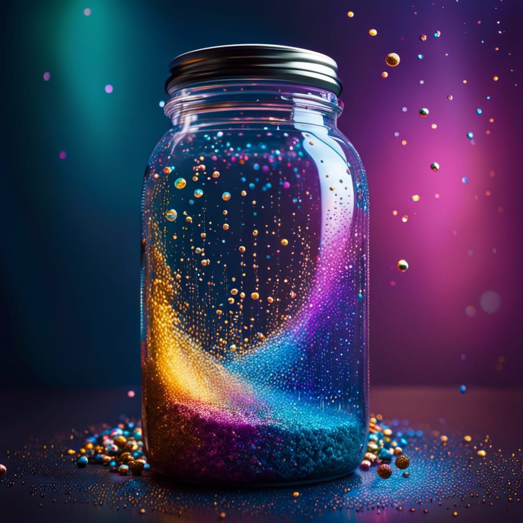 Glitter in a jar