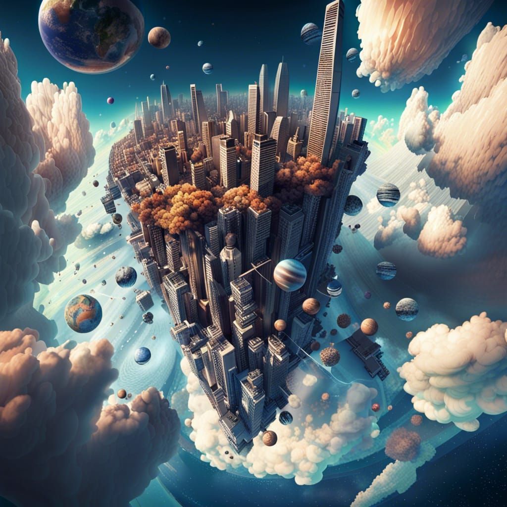 City_in_the_sky  by @Diellys