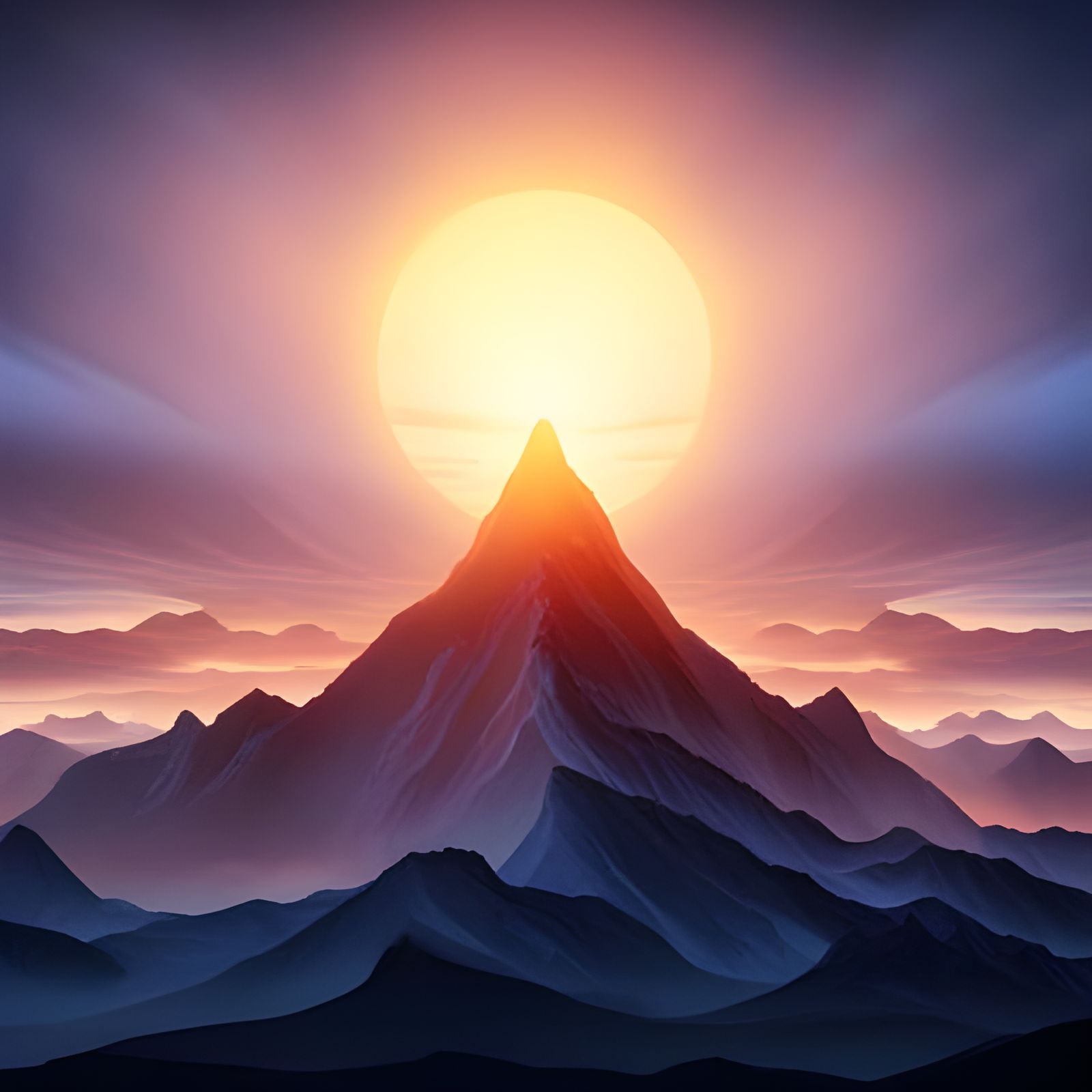 The Lonely Mountain - AI Generated Artwork - NightCafe Creator