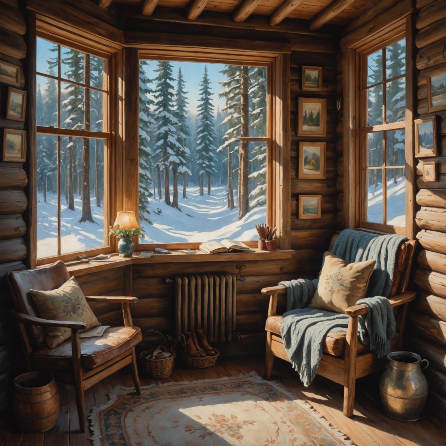 Rustic Cabin  by @lionel