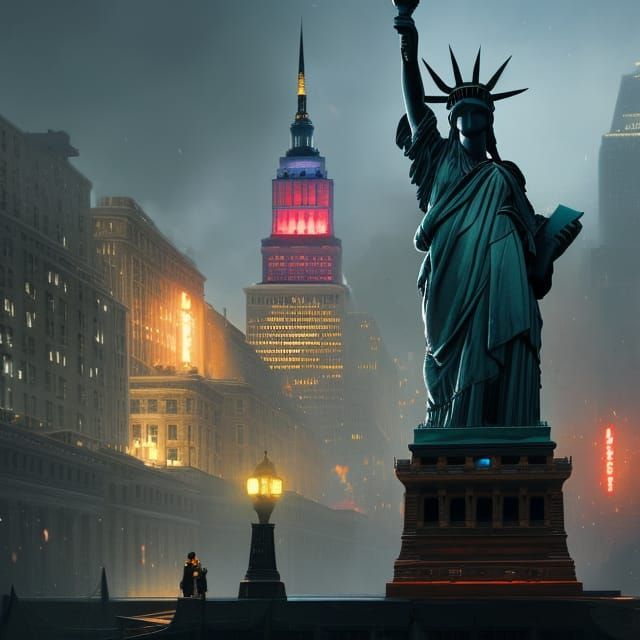 New York - the city that never sleeps  by @Artificial Intelligence Artist