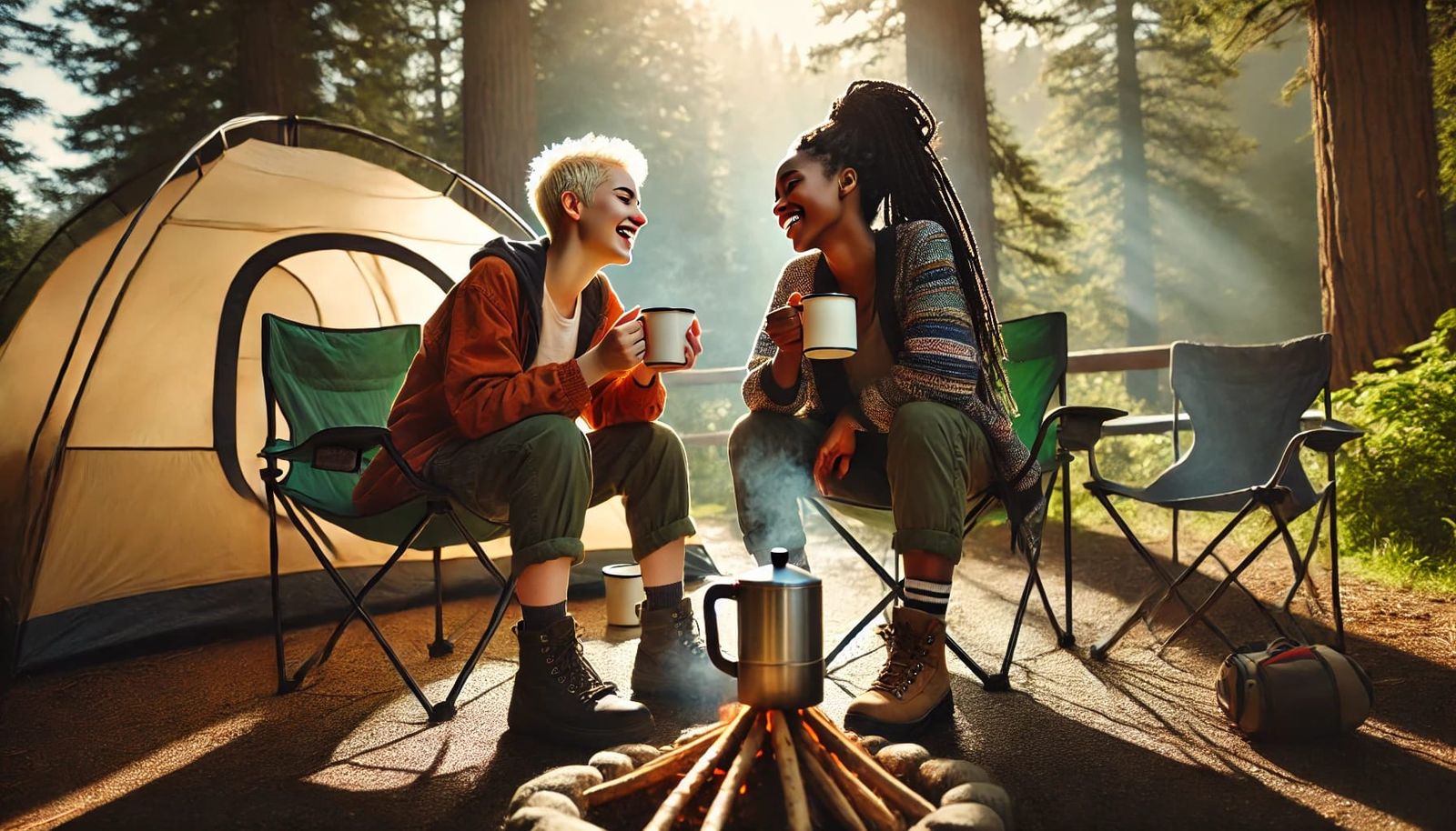 Lesbians camping 4