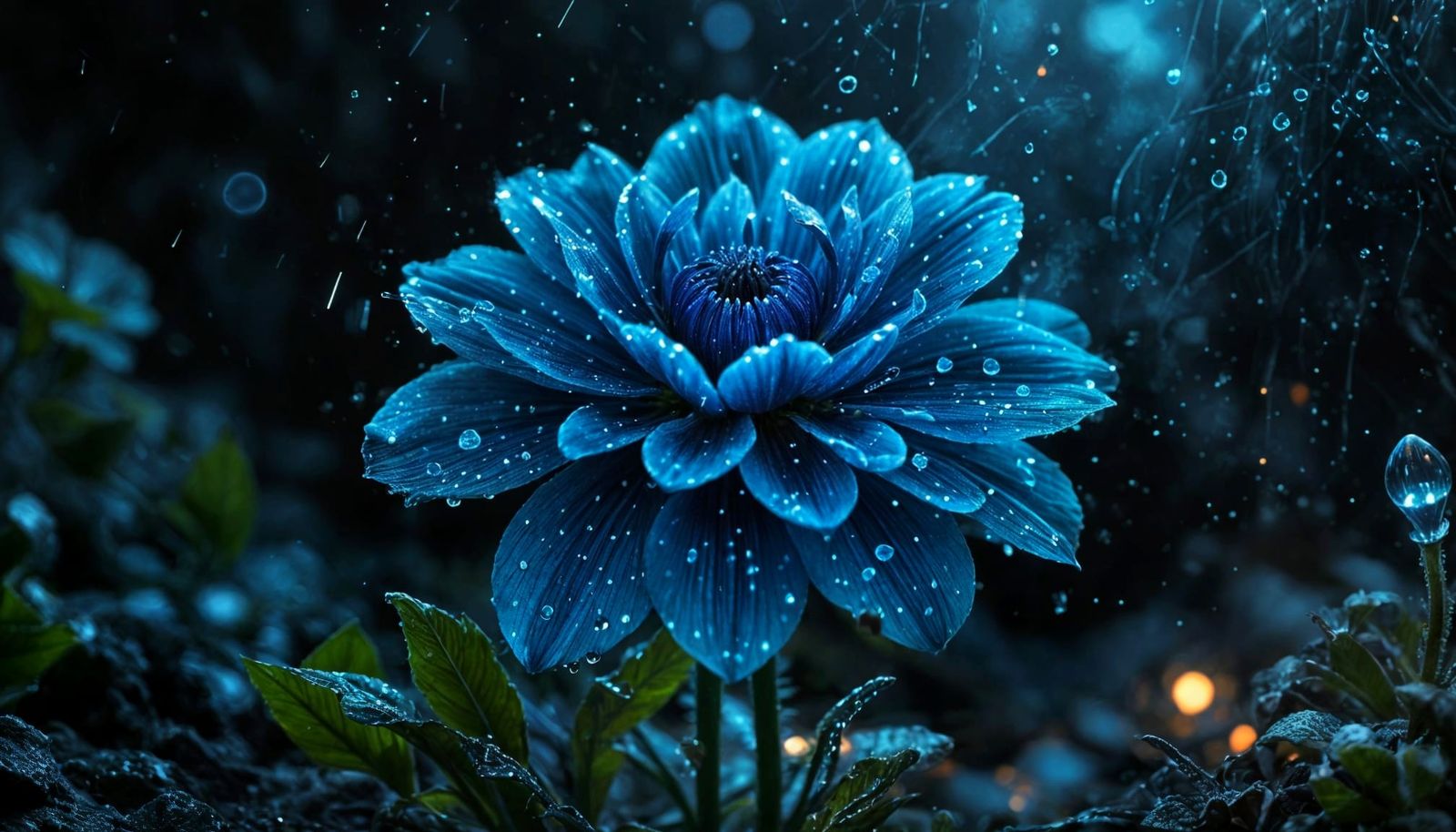 Ethereal Blue Bloom  by @The Leycer