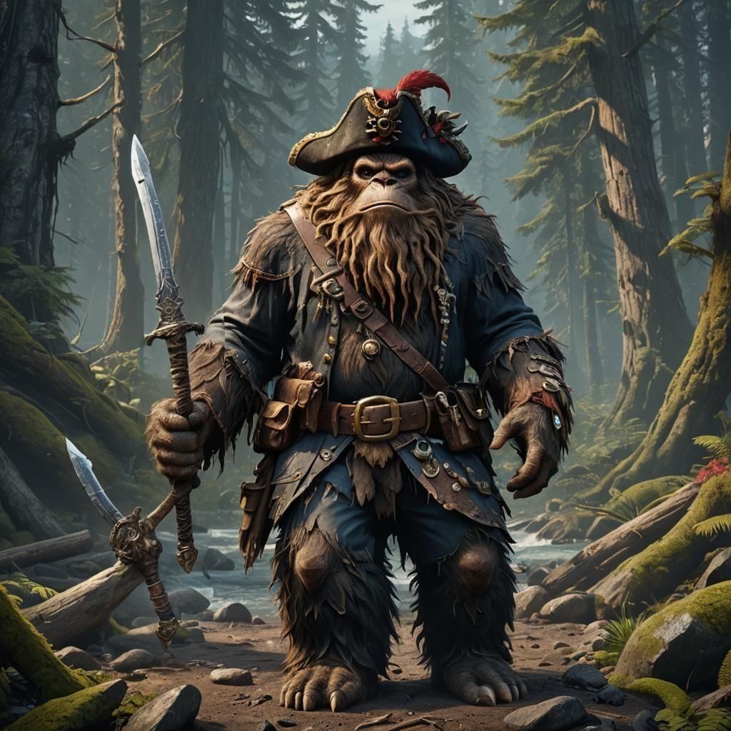 Swashbuckling squatch