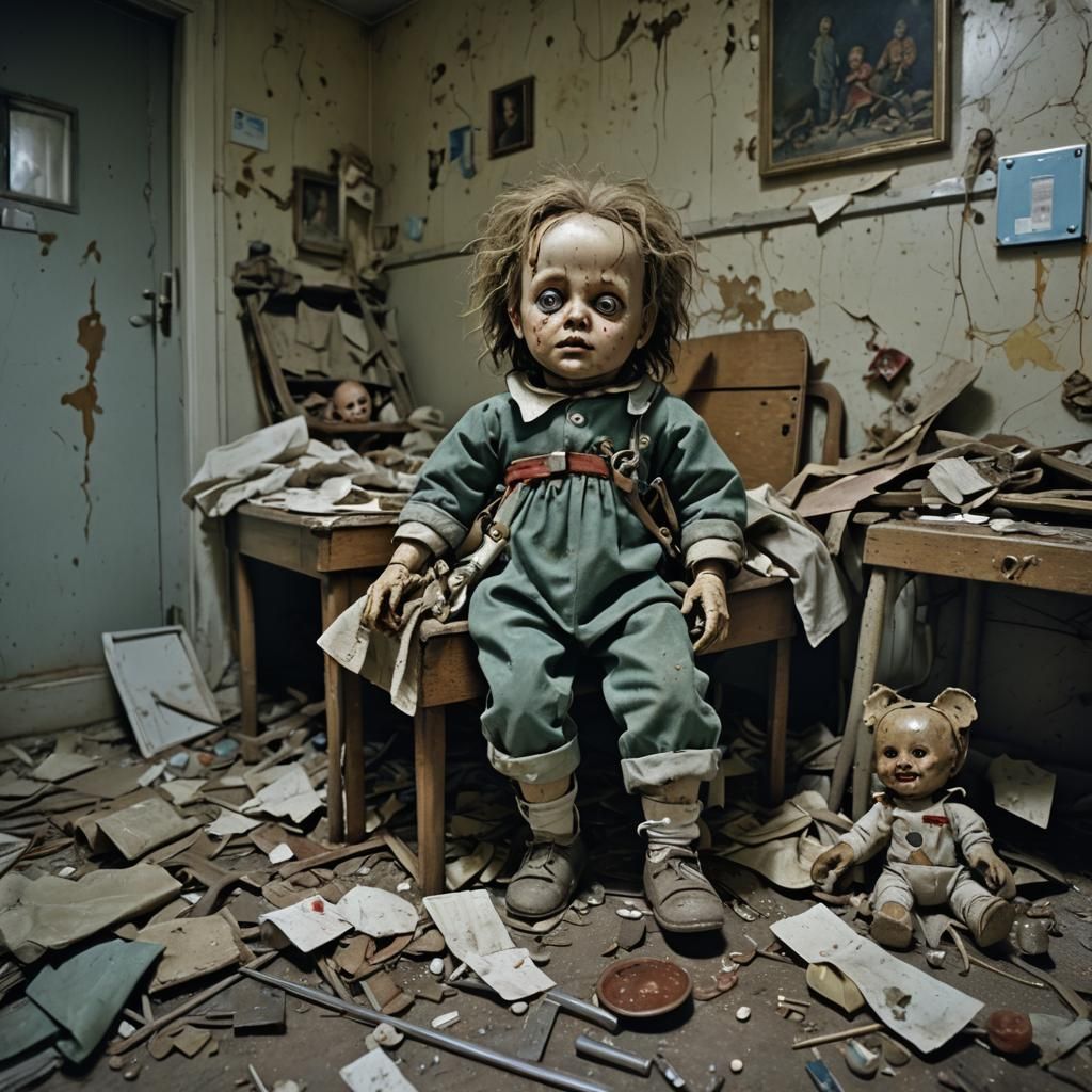 A forgotten doll in Pripyat