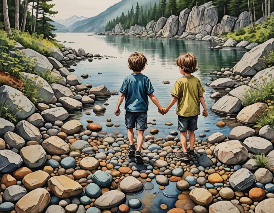 Hold hands and avoid stones