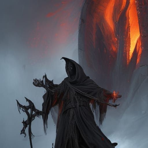 Ashen Reaper (attempts) - AI Generated Artwork - NightCafe Creator